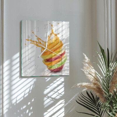 Orologio quadrato Frutta