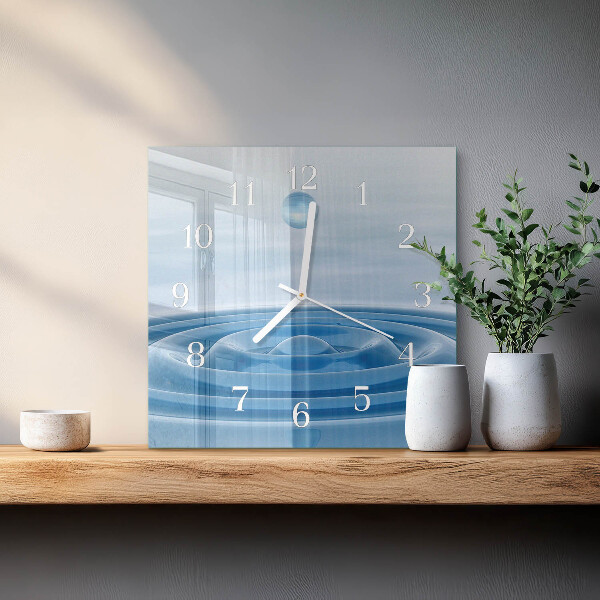 Orologio quadrato Acqua