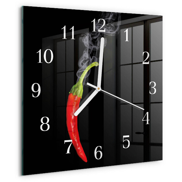 Orologio quadrato peperoncino