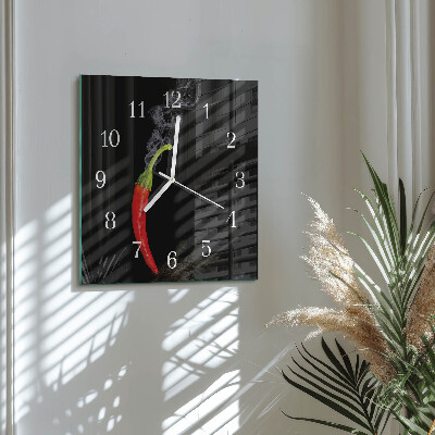 Orologio quadrato peperoncino