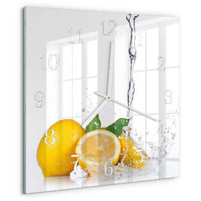 Orologio quadrato limoni