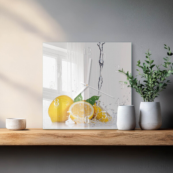 Orologio quadrato limoni
