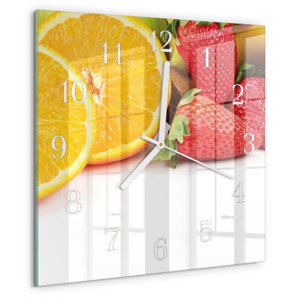 Orologio quadrato Frutta