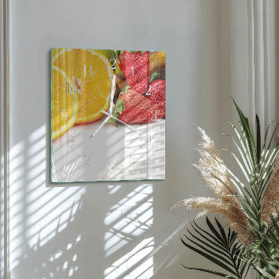 Orologio quadrato Frutta