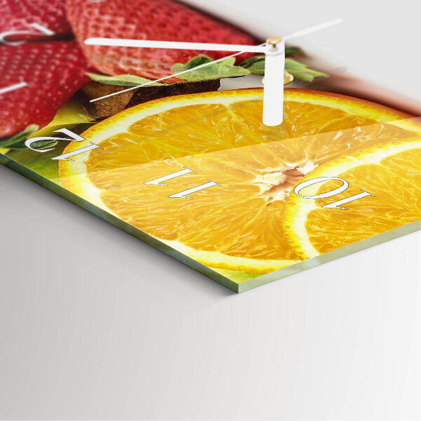 Orologio quadrato Frutta