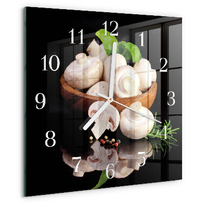 Orologio quadrato Funghi