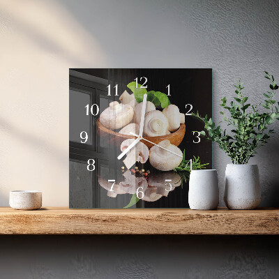 Orologio quadrato Funghi