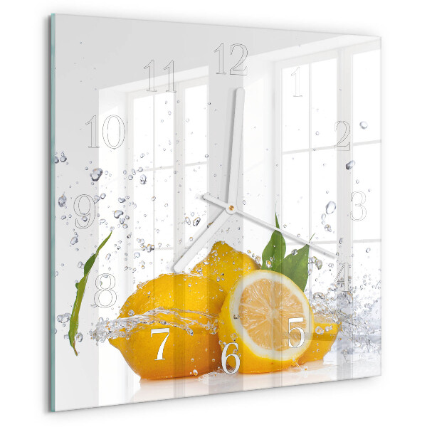 Orologio quadrato limoni