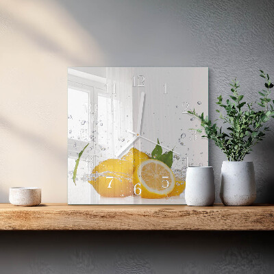 Orologio quadrato limoni