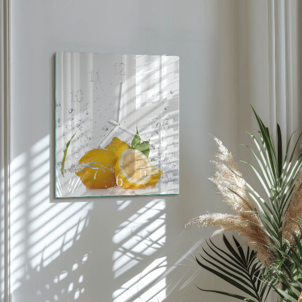 Orologio quadrato limoni