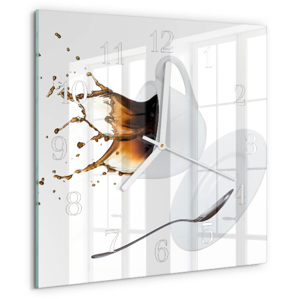 Orologio quadrato Tazza di caffè