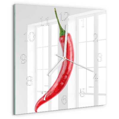 Orologio quadrato peperoncino