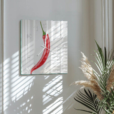 Orologio quadrato peperoncino