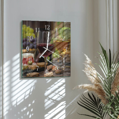 Orologio quadrato Bicchiere da vino