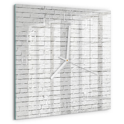 Orologio quadrato Muro di mattoni