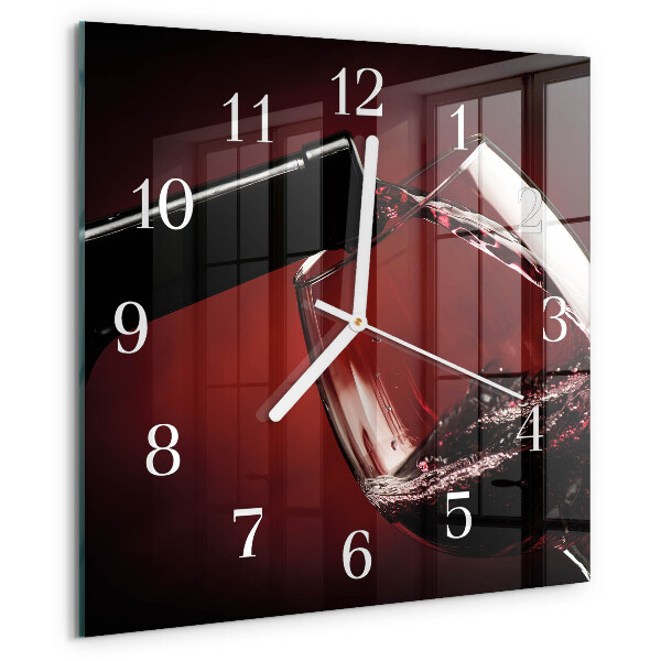 Orologio quadrato Bicchiere da vino