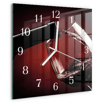 Orologio quadrato Bicchiere da vino
