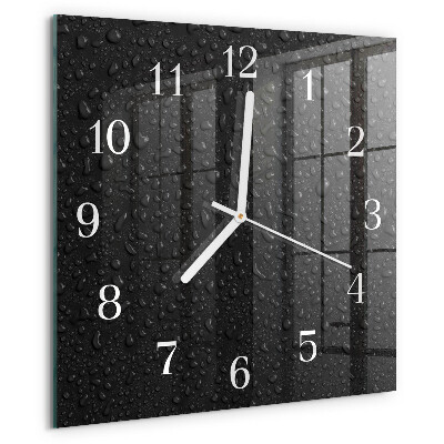 Orologio quadrato Gocce d'acqua
