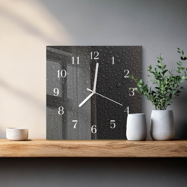 Orologio quadrato Gocce d'acqua
