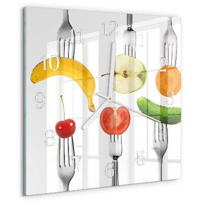 Orologio quadrato Frutta