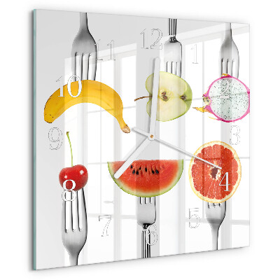 Orologio quadrato Frutta