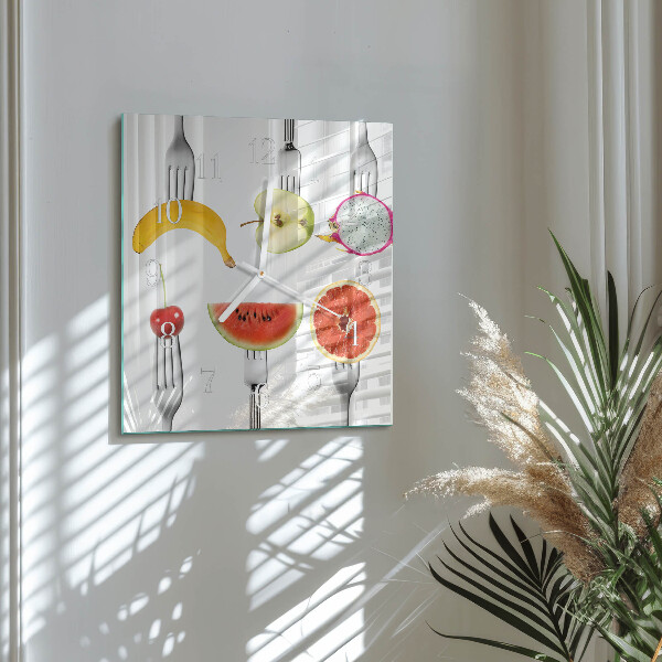 Orologio quadrato Frutta