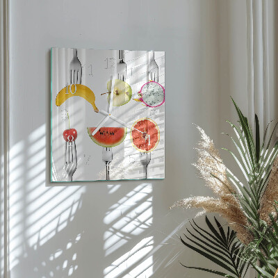 Orologio quadrato Frutta