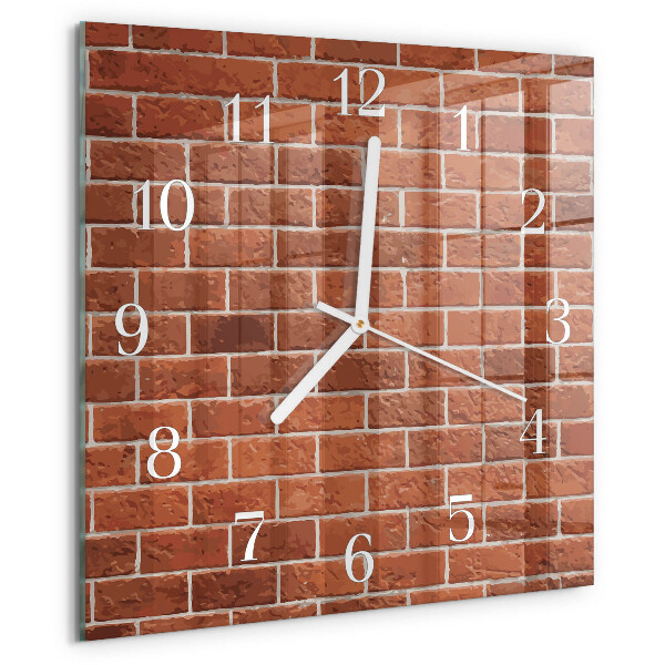 Orologio quadrato Muro di mattoni