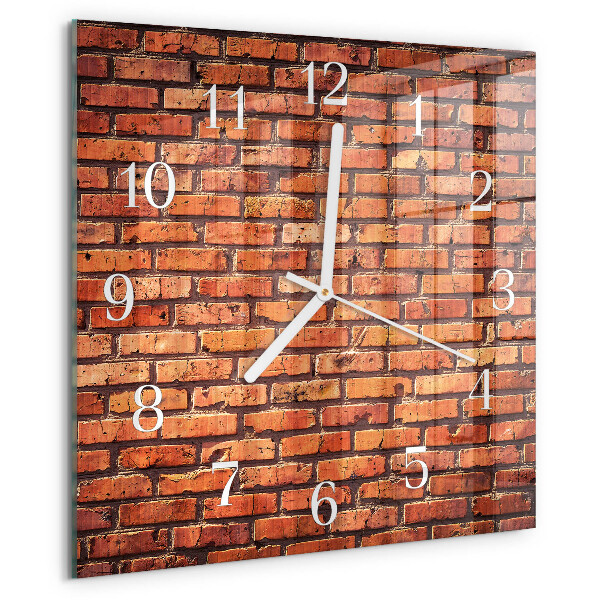 Orologio quadrato Muro di mattoni