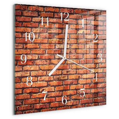 Orologio quadrato Muro di mattoni