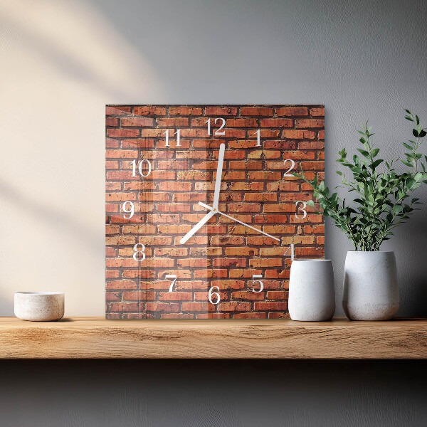 Orologio quadrato Muro di mattoni