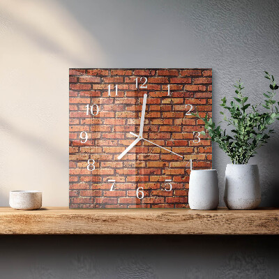 Orologio quadrato Muro di mattoni