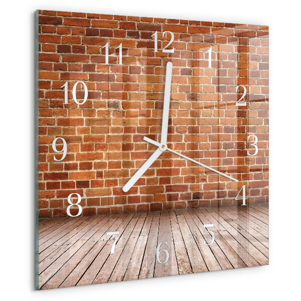 Orologio quadrato Muro di mattoni