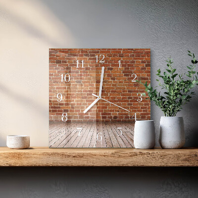 Orologio quadrato Muro di mattoni