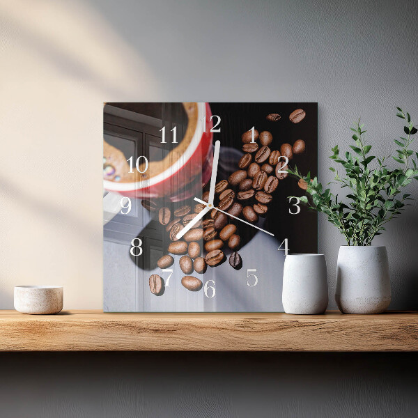 Orologio quadrato Tazza di caffè
