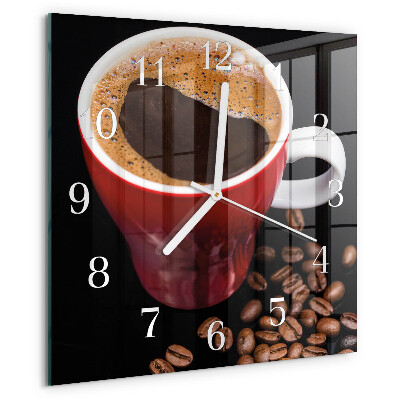 Orologio quadrato Tazza di caffè