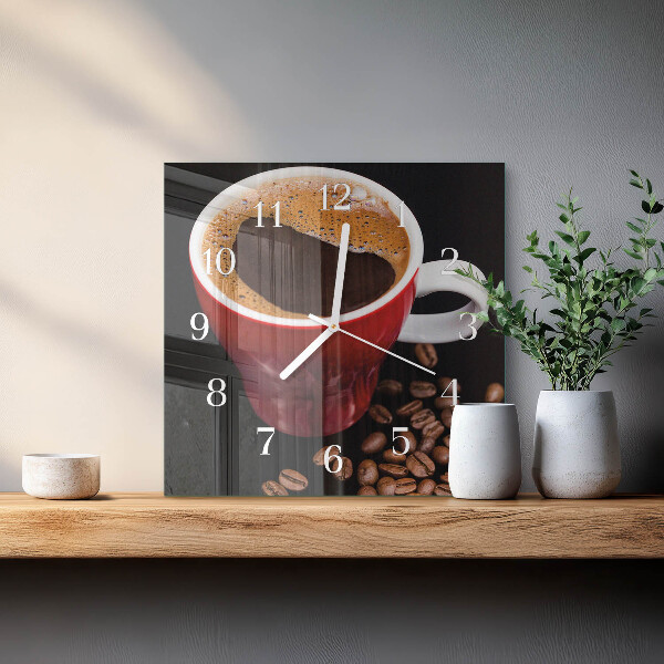 Orologio quadrato Tazza di caffè