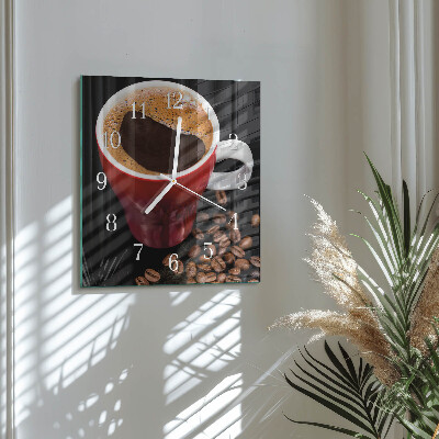Orologio quadrato Tazza di caffè