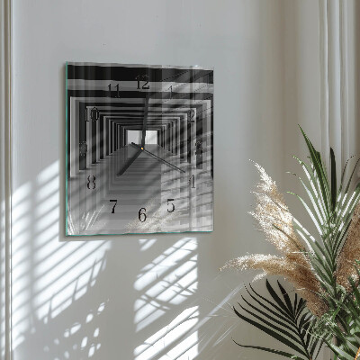 Orologio quadrato Tunnel 3D