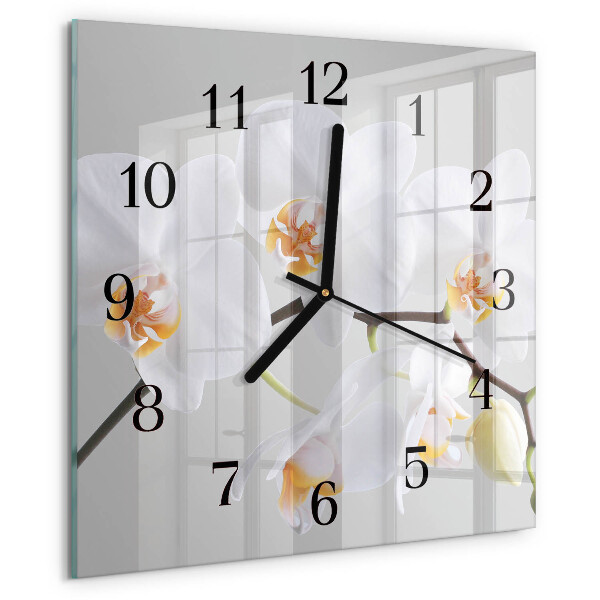Orologio quadrato Orchidea