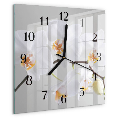 Orologio quadrato Orchidea
