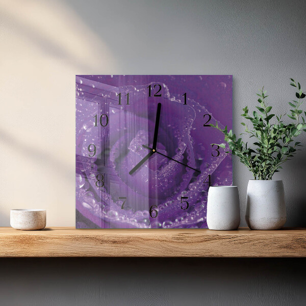 Orologio quadrato Rosa