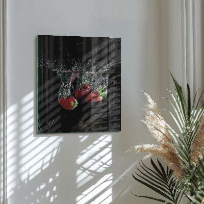 Orologio quadrato Fragole