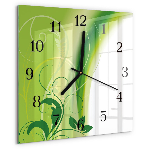 Orologio quadrato Motivo floreale