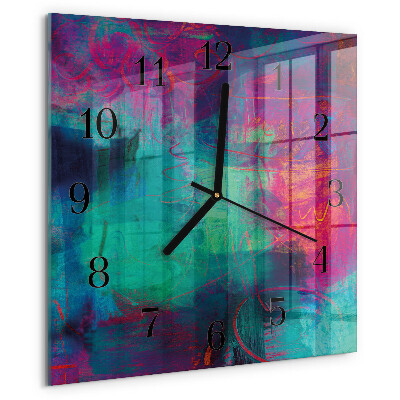 Orologio quadrato Pittura colorata