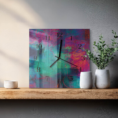 Orologio quadrato Pittura colorata