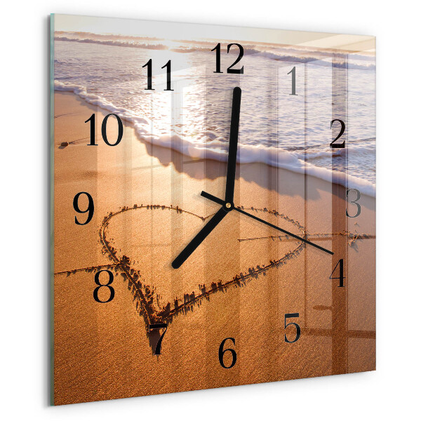 Orologio quadrato Il cuore della spiaggia