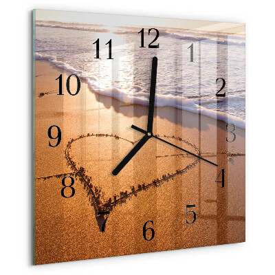 Orologio quadrato Il cuore della spiaggia