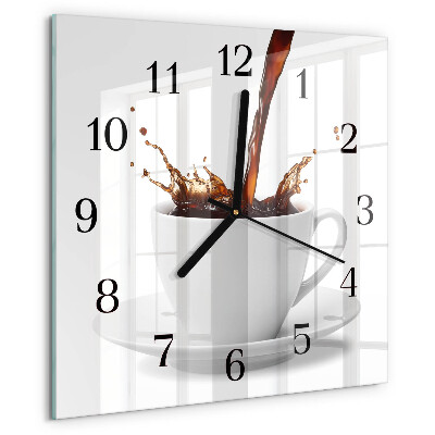 Orologio quadrato Tazza di caffè