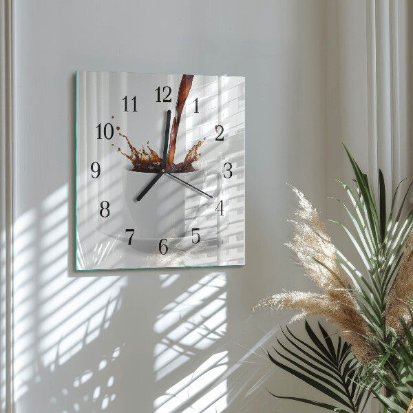 Orologio quadrato Tazza di caffè